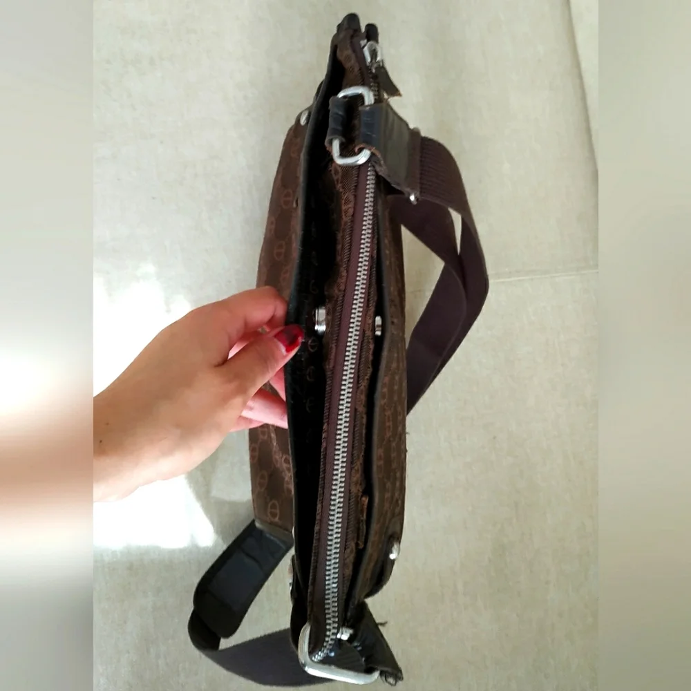 Double.M Milano Messanger Bag ( Canvas and leather mix) - Picture 16 of 17